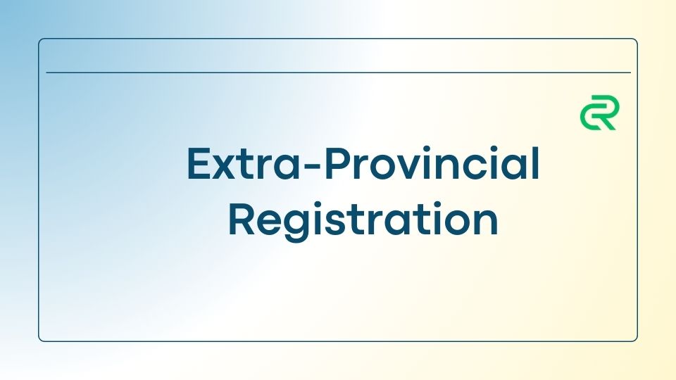 Extra Provincial Registration