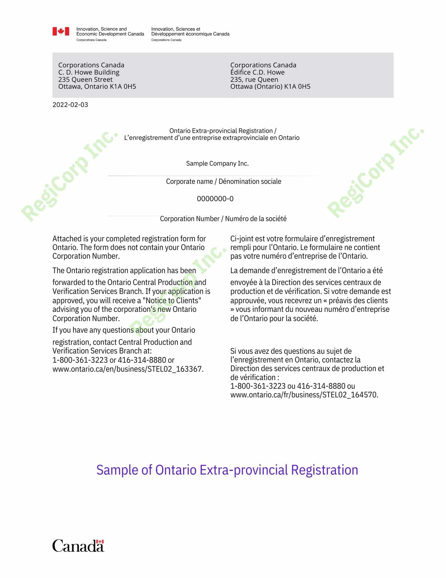 Extra Provincial Registration in Ontario
