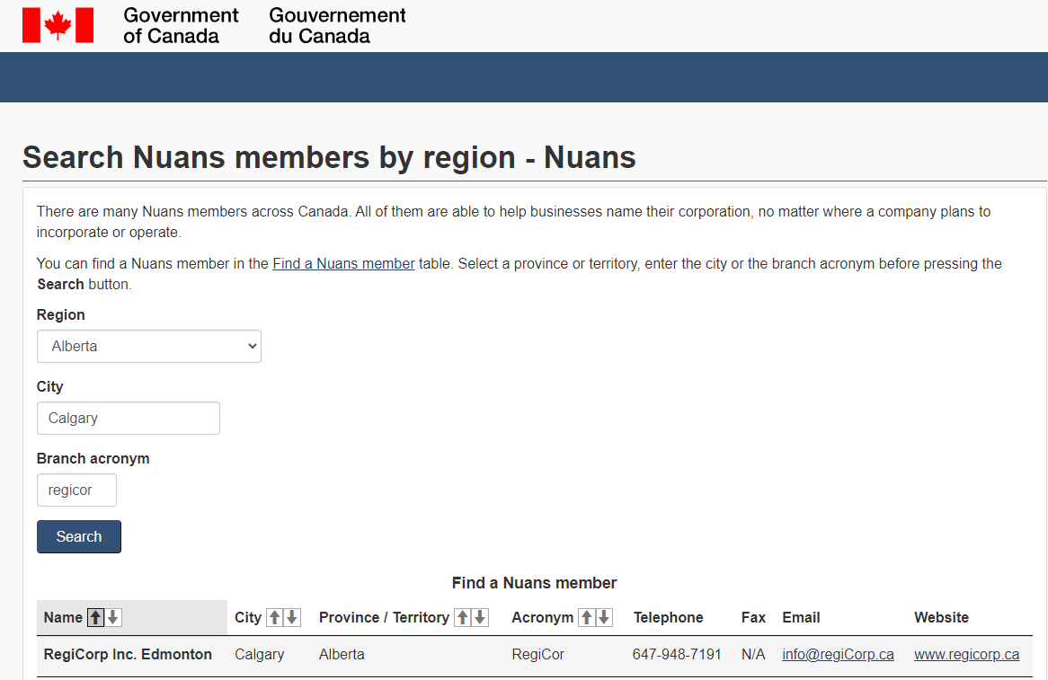 NUANS Canada Membership & provider